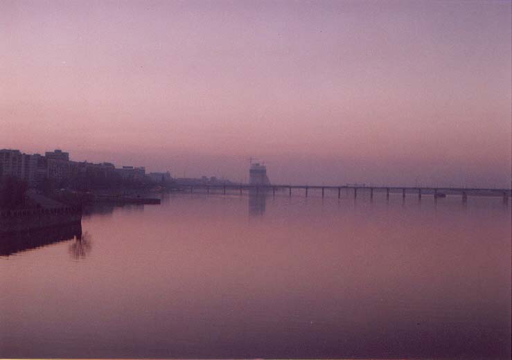 Sunset on the river